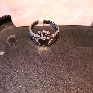 New TK316 Silver Clauddagh Ring Size 7